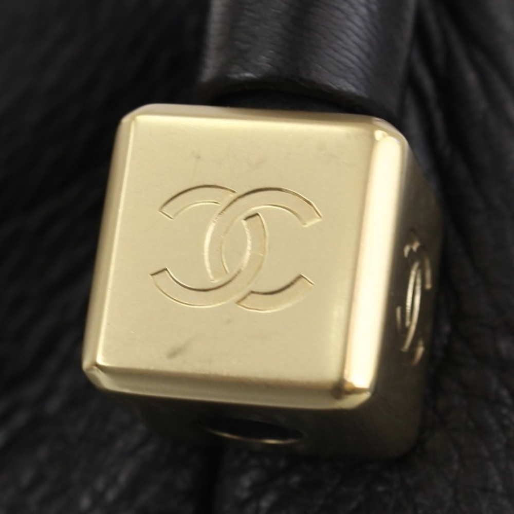 Chanel Handbag Leather Shoulder Bag Black - Picture 2 of 4